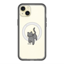 スリムプロテクションプレミアムケース with MagSafe［ オリジナル - CASEPLAYネコ - black ］
