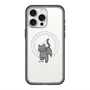 スリムプロテクションプレミアムケース with MagSafe［ オリジナル - CASEPLAYネコ - black ］
