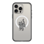 スリムプロテクションプレミアムケース with MagSafe［ オリジナル - CASEPLAYネコ - black ］