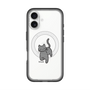 スリムプロテクションプレミアムケース with MagSafe［ オリジナル - CASEPLAYネコ - black ］