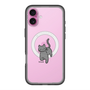 スリムプロテクションプレミアムケース with MagSafe［ オリジナル - CASEPLAYネコ - black ］