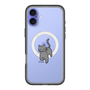 スリムプロテクションプレミアムケース with MagSafe［ オリジナル - CASEPLAYネコ - black ］