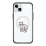 スリムプロテクションプレミアムケース with MagSafe［ オリジナル - CASEPLAYネコ - pointed ］