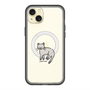スリムプロテクションプレミアムケース with MagSafe［ オリジナル - CASEPLAYネコ - pointed ］