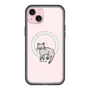 スリムプロテクションプレミアムケース with MagSafe［ オリジナル - CASEPLAYネコ - pointed ］