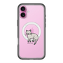 スリムプロテクションプレミアムケース with MagSafe［ オリジナル - CASEPLAYネコ - pointed ］