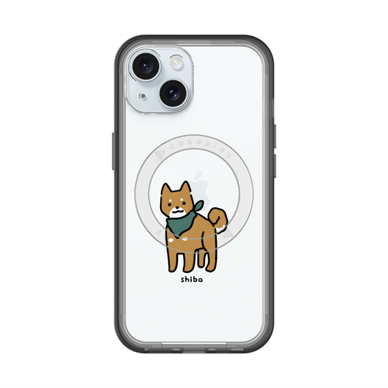 スリムプロテクションプレミアムケース with MagSafe［ オリジナル - CASEPLAYイヌ - shiba ］