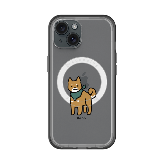 スリムプロテクションプレミアムケース with MagSafe［ オリジナル - CASEPLAYイヌ - shiba ］