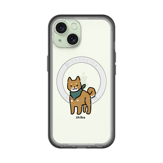 スリムプロテクションプレミアムケース with MagSafe［ オリジナル - CASEPLAYイヌ - shiba ］