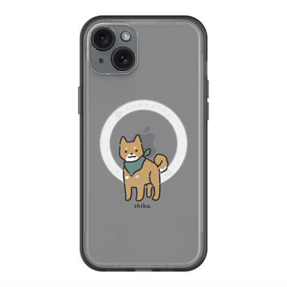 スリムプロテクションプレミアムケース with MagSafe［ オリジナル - CASEPLAYイヌ - shiba ］