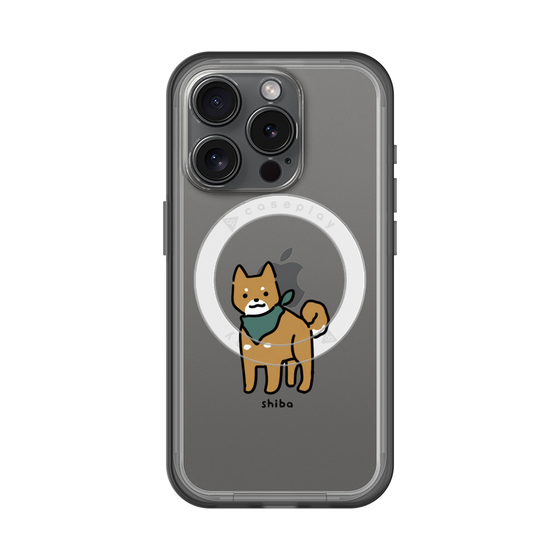 スリムプロテクションプレミアムケース with MagSafe［ オリジナル - CASEPLAYイヌ - shiba ］
