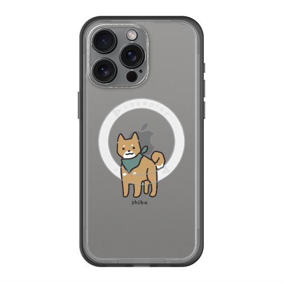 スリムプロテクションプレミアムケース with MagSafe［ オリジナル - CASEPLAYイヌ - shiba ］