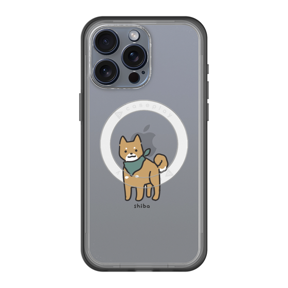 スリムプロテクションプレミアムケース with MagSafe［ オリジナル - CASEPLAYイヌ - shiba ］