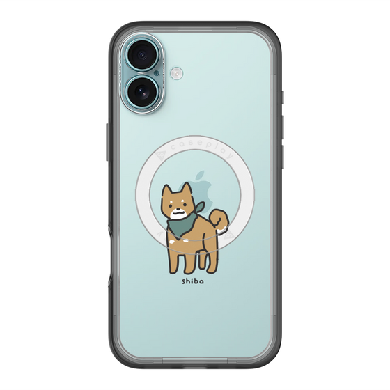スリムプロテクションプレミアムケース with MagSafe［ オリジナル - CASEPLAYイヌ - shiba ］