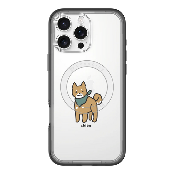 スリムプロテクションプレミアムケース with MagSafe［ オリジナル - CASEPLAYイヌ - shiba ］