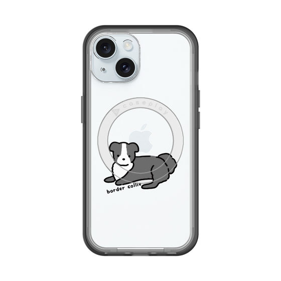 スリムプロテクションプレミアムケース with MagSafe［ オリジナル - CASEPLAYイヌ - border collie ］