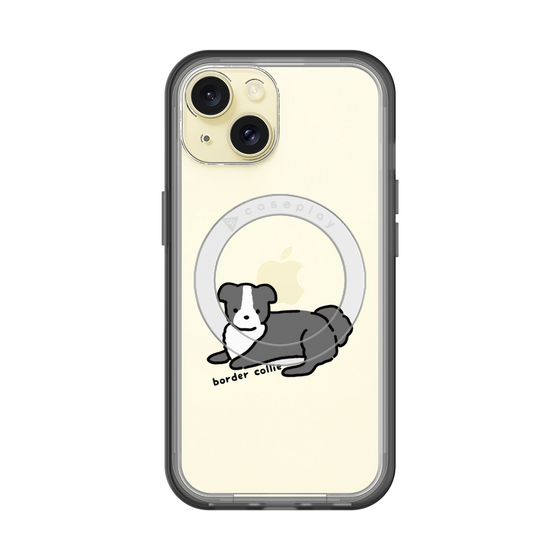 スリムプロテクションプレミアムケース with MagSafe［ オリジナル - CASEPLAYイヌ - border collie ］