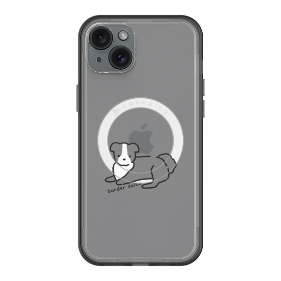 スリムプロテクションプレミアムケース with MagSafe［ オリジナル - CASEPLAYイヌ - border collie ］