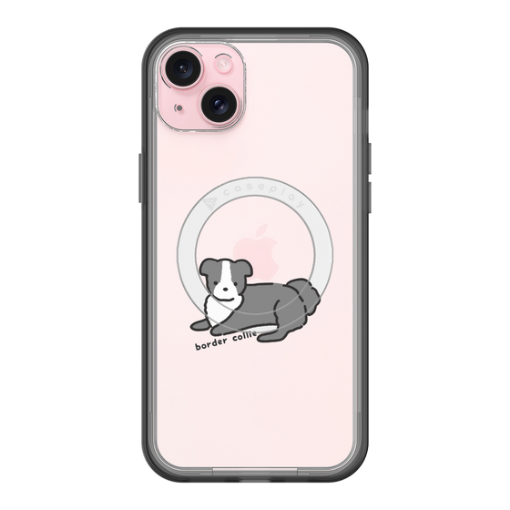 スリムプロテクションプレミアムケース with MagSafe［ オリジナル - CASEPLAYイヌ - border collie ］