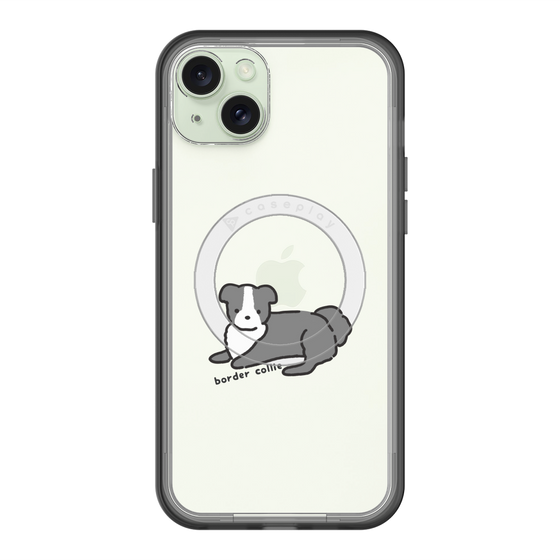 スリムプロテクションプレミアムケース with MagSafe［ オリジナル - CASEPLAYイヌ - border collie ］