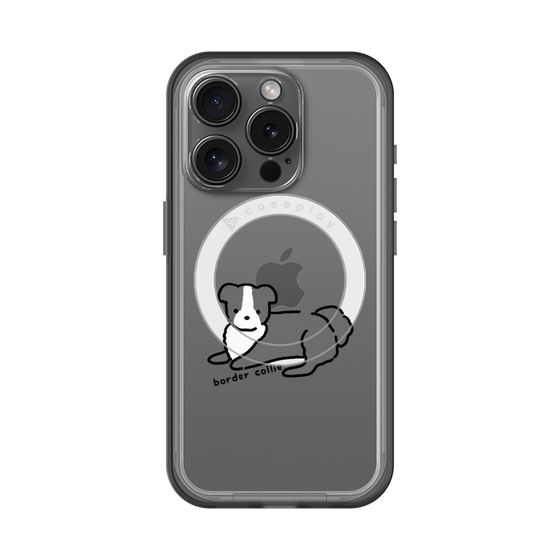 スリムプロテクションプレミアムケース with MagSafe［ オリジナル - CASEPLAYイヌ - border collie ］