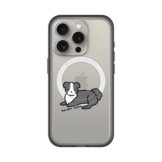 スリムプロテクションプレミアムケース with MagSafe［ オリジナル - CASEPLAYイヌ - border collie ］