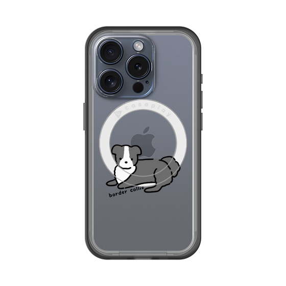 スリムプロテクションプレミアムケース with MagSafe［ オリジナル - CASEPLAYイヌ - border collie ］