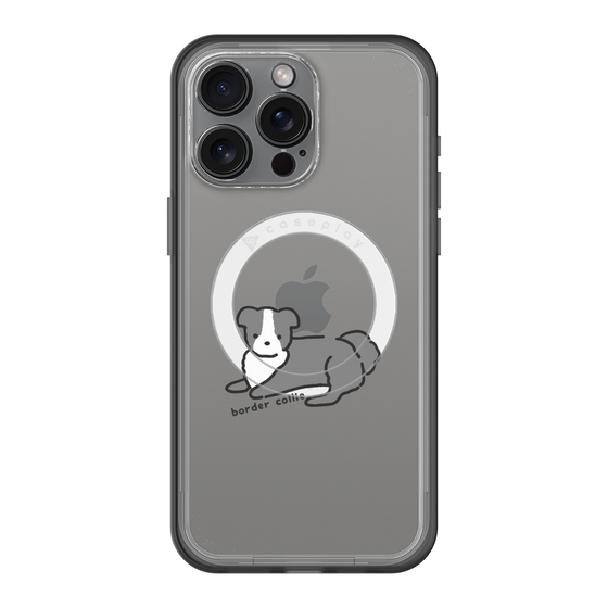 スリムプロテクションプレミアムケース with MagSafe［ オリジナル - CASEPLAYイヌ - border collie ］