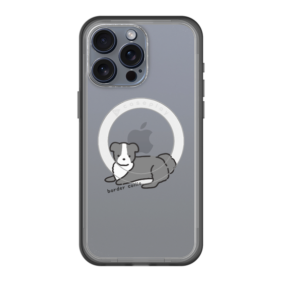 スリムプロテクションプレミアムケース with MagSafe［ オリジナル - CASEPLAYイヌ - border collie ］