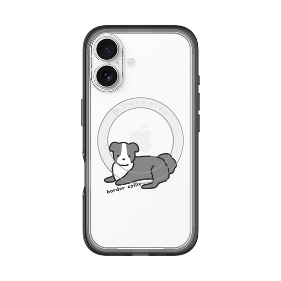 スリムプロテクションプレミアムケース with MagSafe［ オリジナル - CASEPLAYイヌ - border collie ］