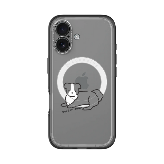 スリムプロテクションプレミアムケース with MagSafe［ オリジナル - CASEPLAYイヌ - border collie ］