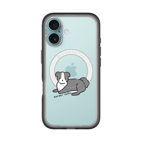 スリムプロテクションプレミアムケース with MagSafe［ オリジナル - CASEPLAYイヌ - border collie ］
