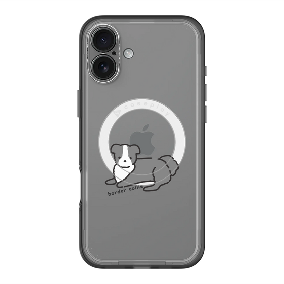 スリムプロテクションプレミアムケース with MagSafe［ オリジナル - CASEPLAYイヌ - border collie ］