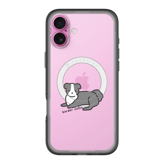 スリムプロテクションプレミアムケース with MagSafe［ オリジナル - CASEPLAYイヌ - border collie ］