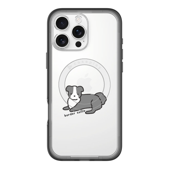 スリムプロテクションプレミアムケース with MagSafe［ オリジナル - CASEPLAYイヌ - border collie ］