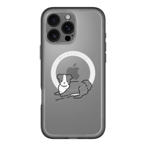 スリムプロテクションプレミアムケース with MagSafe［ オリジナル - CASEPLAYイヌ - border collie ］