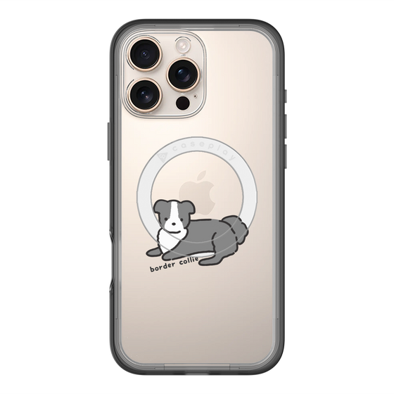スリムプロテクションプレミアムケース with MagSafe［ オリジナル - CASEPLAYイヌ - border collie ］