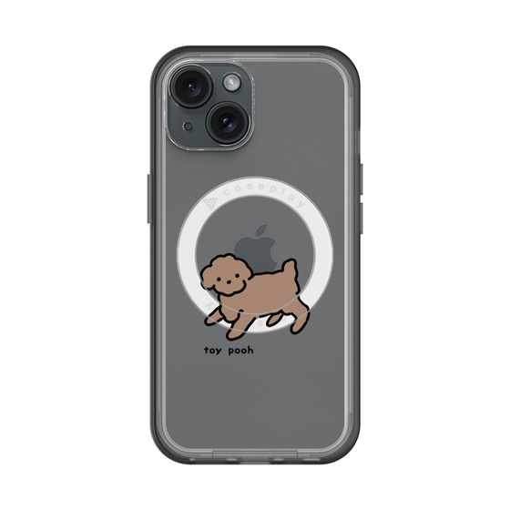 スリムプロテクションプレミアムケース with MagSafe［ オリジナル - CASEPLAYイヌ - toy pooh ］