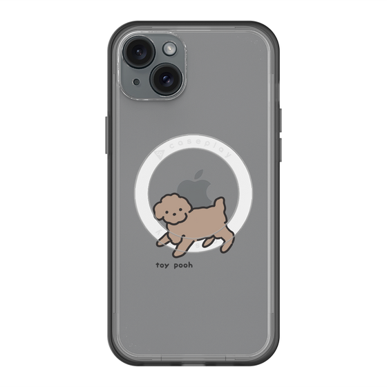 スリムプロテクションプレミアムケース with MagSafe［ オリジナル - CASEPLAYイヌ - toy pooh ］