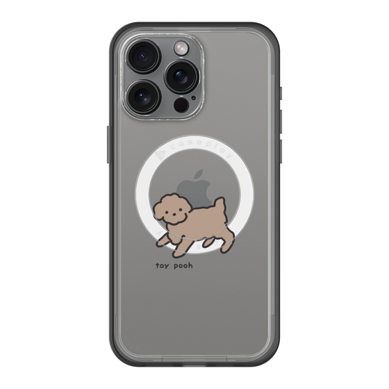 スリムプロテクションプレミアムケース with MagSafe［ オリジナル - CASEPLAYイヌ - toy pooh ］