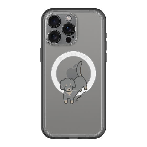 スリムプロテクションプレミアムケース with MagSafe［ オリジナル - CASEPLAYイヌ - dachsund ］