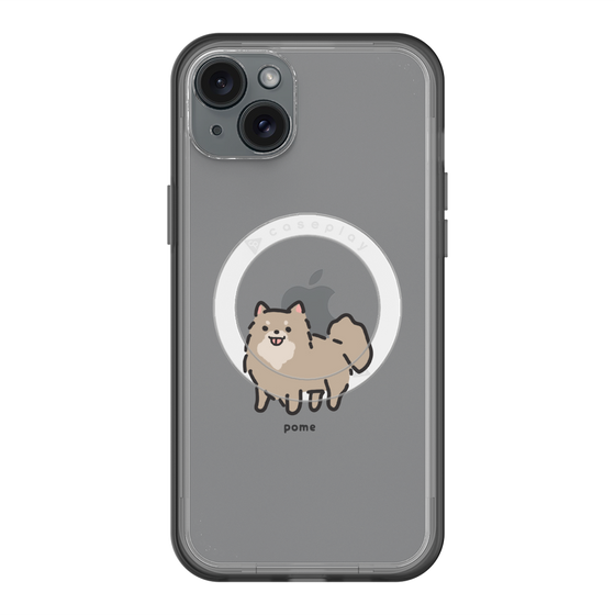 スリムプロテクションプレミアムケース with MagSafe［ オリジナル - CASEPLAYイヌ - pome ］