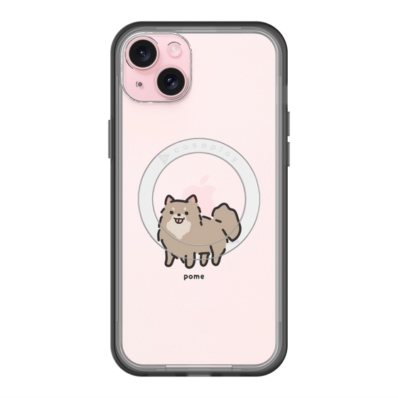 スリムプロテクションプレミアムケース with MagSafe［ オリジナル - CASEPLAYイヌ - pome ］