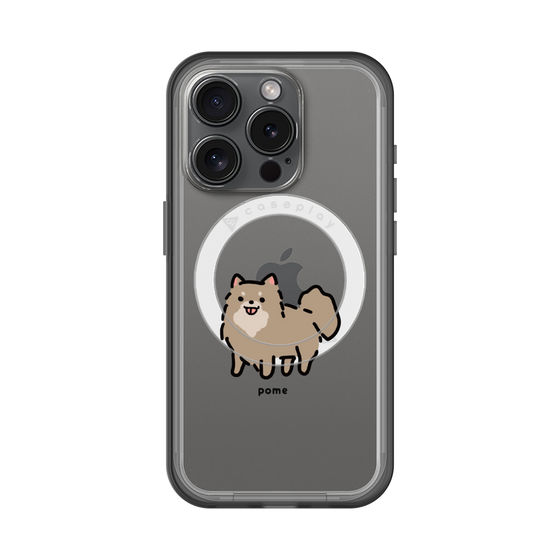 スリムプロテクションプレミアムケース with MagSafe［ オリジナル - CASEPLAYイヌ - pome ］