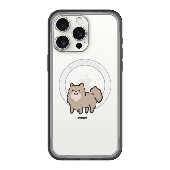 スリムプロテクションプレミアムケース with MagSafe［ オリジナル - CASEPLAYイヌ - pome ］