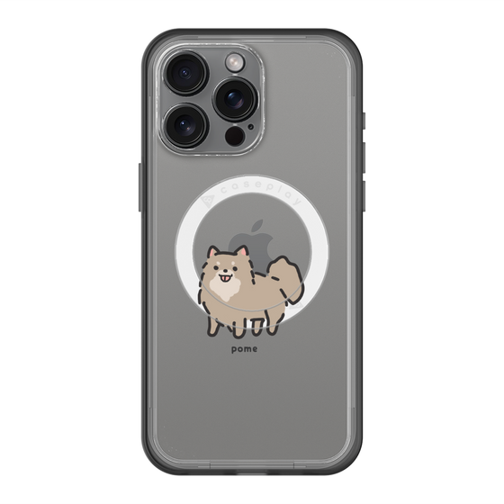 スリムプロテクションプレミアムケース with MagSafe［ オリジナル - CASEPLAYイヌ - pome ］