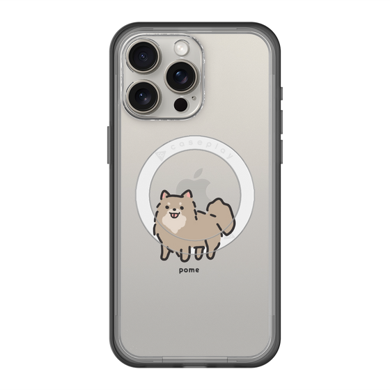 スリムプロテクションプレミアムケース with MagSafe［ オリジナル - CASEPLAYイヌ - pome ］