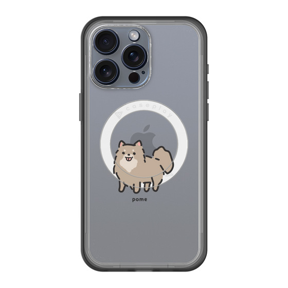 スリムプロテクションプレミアムケース with MagSafe［ オリジナル - CASEPLAYイヌ - pome ］