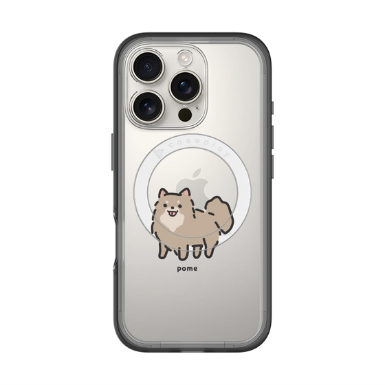 スリムプロテクションプレミアムケース with MagSafe［ オリジナル - CASEPLAYイヌ - pome ］
