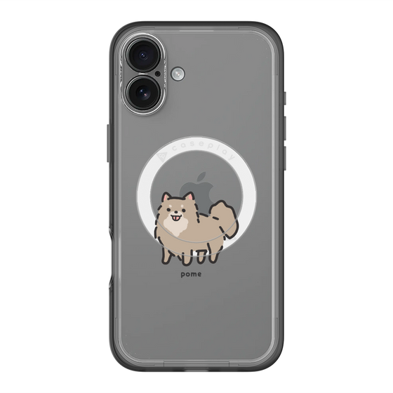 スリムプロテクションプレミアムケース with MagSafe［ オリジナル - CASEPLAYイヌ - pome ］
